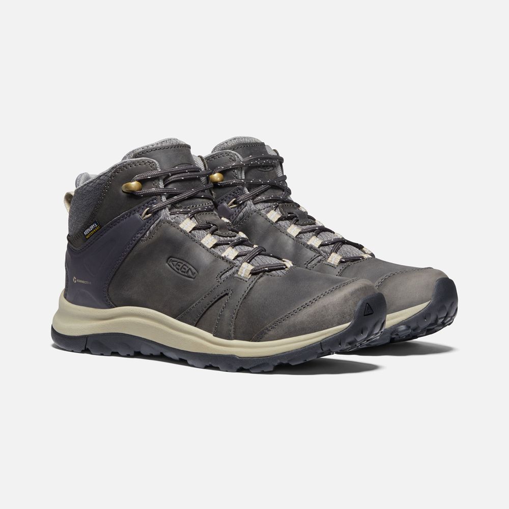 Bottes de Randonnée Keen Femme porno Foncé | Terradora Ii Cuir Waterproof | YOPQG-9475